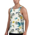 thumbnail image 1 of Sigee Watercolor Leaves for Men's Workout Tank Top, Athletic Gym Sleeveless Shirt - Quick Dry, Lightweight, Breathable Large, 1 of 9