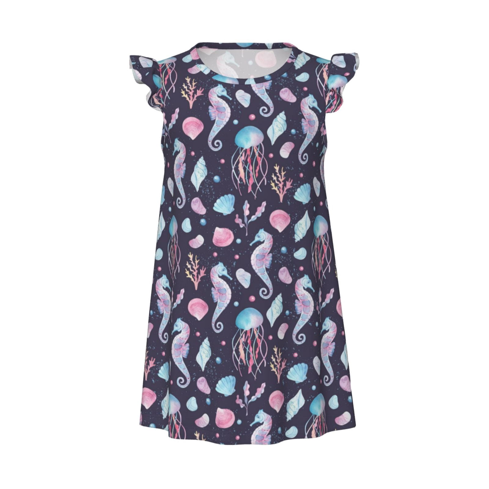 Sleepy Tigers Dress - Aqua main image 1