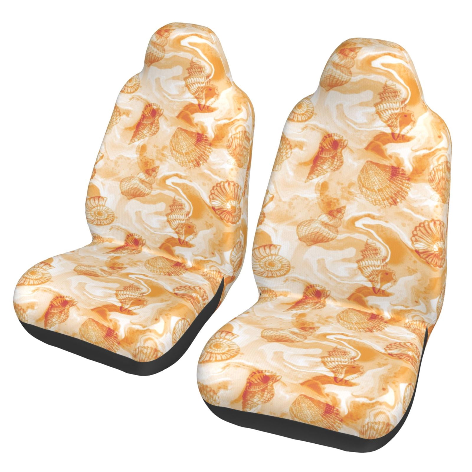 Sigee Watercolor Sea Shells for Universal Car Seat Covers, Premium Car ...