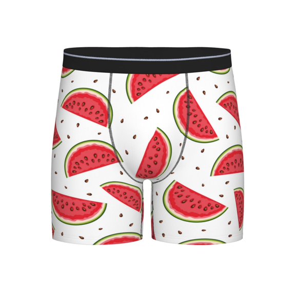 Sigee Watermelon for Men's Boxer Briefs,Moisture Wicking and Breathable X-Large