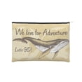 thumbnail image 1 of Sigee We Live for Adventure for Multipurpose Zipper Pouch Paper Reusable Cosmetic bag for Purse Water Resistant Gift, 1 of 8