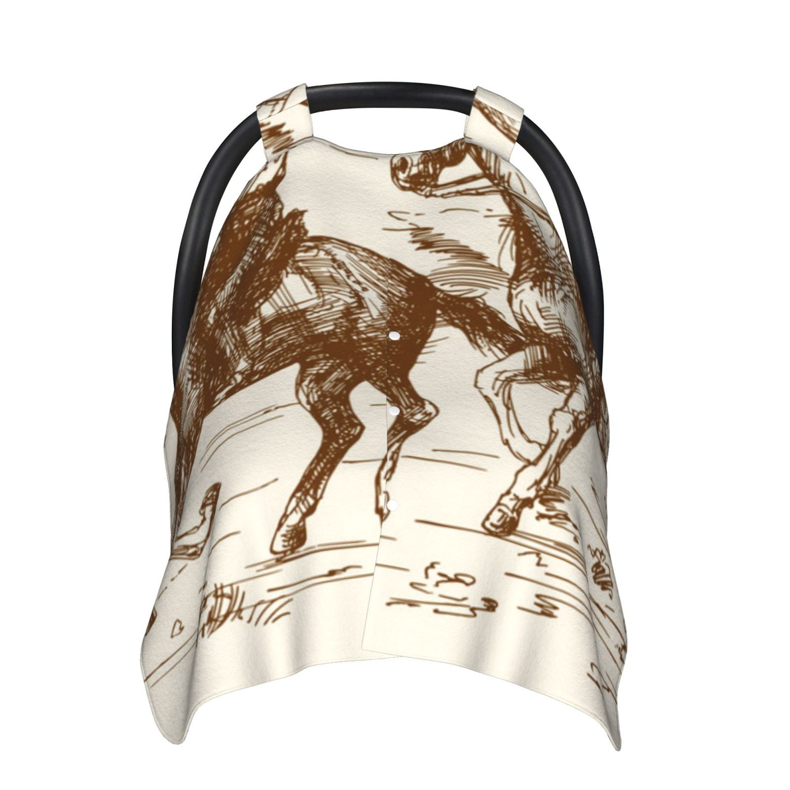 Sigee Western Desert Cowboys1 Print Multiuse Stretchy Baby Car Seat