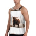 thumbnail image 1 of Sigee Yak for Men's Workout Tank Top, Athletic Gym Sleeveless Shirt - Quick Dry, Lightweight, Breathable 4X-Large, 1 of 9