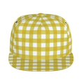 thumbnail image 1 of Sigee Yellow Checkboard Print Men Women Fashion Baseball Cap,Unisex-Adults,Classic Adjustable Plain Hat, 1 of 9