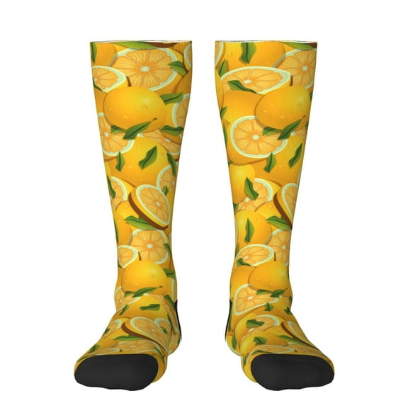 Sigee Yellow Limes for Socks for Men Women Gifts for Him Boyfriend Teenage Boys Stocking Stuffers