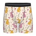 thumbnail image 1 of Sigee Yellow Pueple Rabbit for Men's Boxer Briefs,Moisture Wicking and Breathable Large, 1 of 9