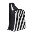 thumbnail image 1 of Sigee Zebra for Dual Pocket Sling Backpack Hiking Daypack Multipurpose Cross Body Chest Bag, 1 of 8