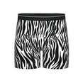 Sigee Zebra for Men's Boxer Briefs,Moisture Wicking and Breathable