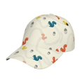 thumbnail image 1 of Sigee colorful Squirrel Nuts for Fashionable curved brim baseball cap for Men Women Curly Hair Ponytail Hat for Outdoor Sports, 1 of 6