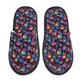 thumbnail image 1 of Sigee colorful mushroom Skull for Cozy Furry Slippers Super Soft Indoor and Outdoor Use, Non-Slip Sole Slip On House Slippers-Medium, 1 of 8