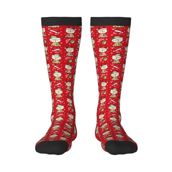 Sigee cute Christmas Moose for Socks for Men Women Socks Stocking Compression Socks