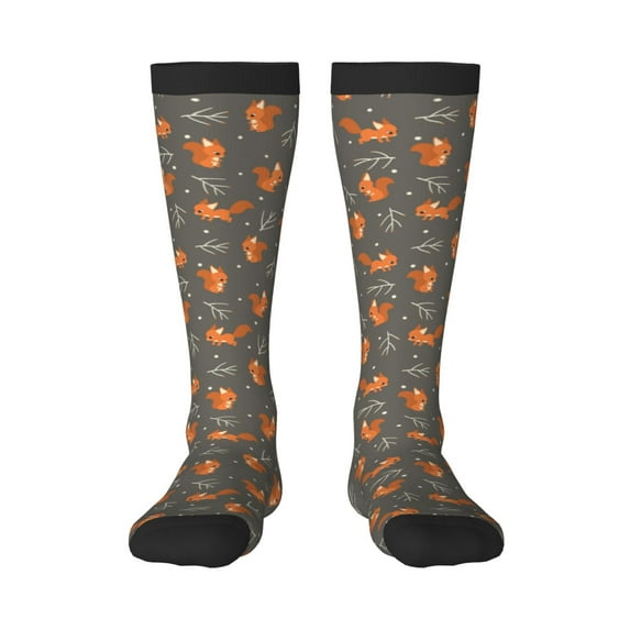 Sigee cute fall fox leaf for Socks for Men Women Socks Stocking Compression Socks