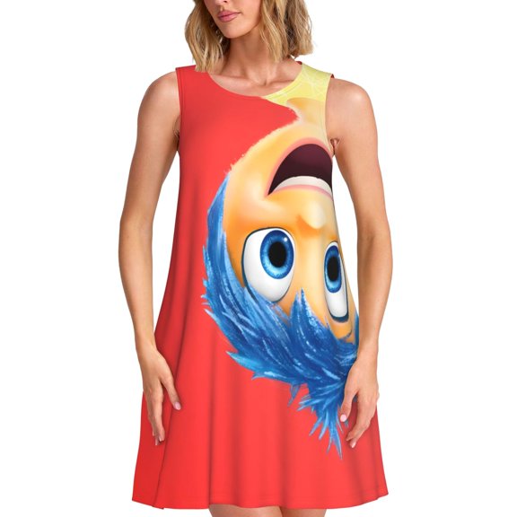 Sigee inside out 2 (39) for Women's Sleeveless Dress Relaxed Fit Dress with Pockets