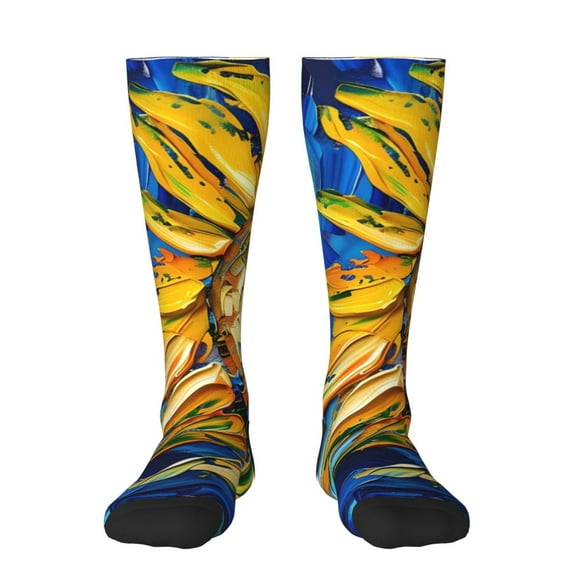 Sigee vintage Starry Sunflower for Socks for Men Women Socks Stocking Compression Socks