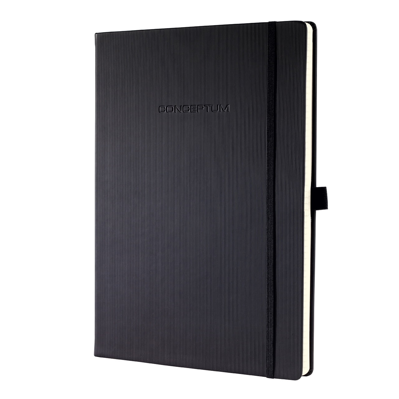 Sigel Hardcover Graph Notebook with Elastic Closure, Black, A4 Extra ...
