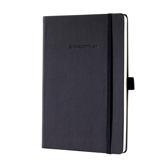 Sigel Softcover Graph Notebook with Elastic Closure, Dark Grey, A4 Extra Large Size (SGA4SES-DG)