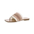 thumbnail image 1 of Sigerson Morrison Womens SMAVIS Fringe Square Toe Thong Sandals, 1 of 2