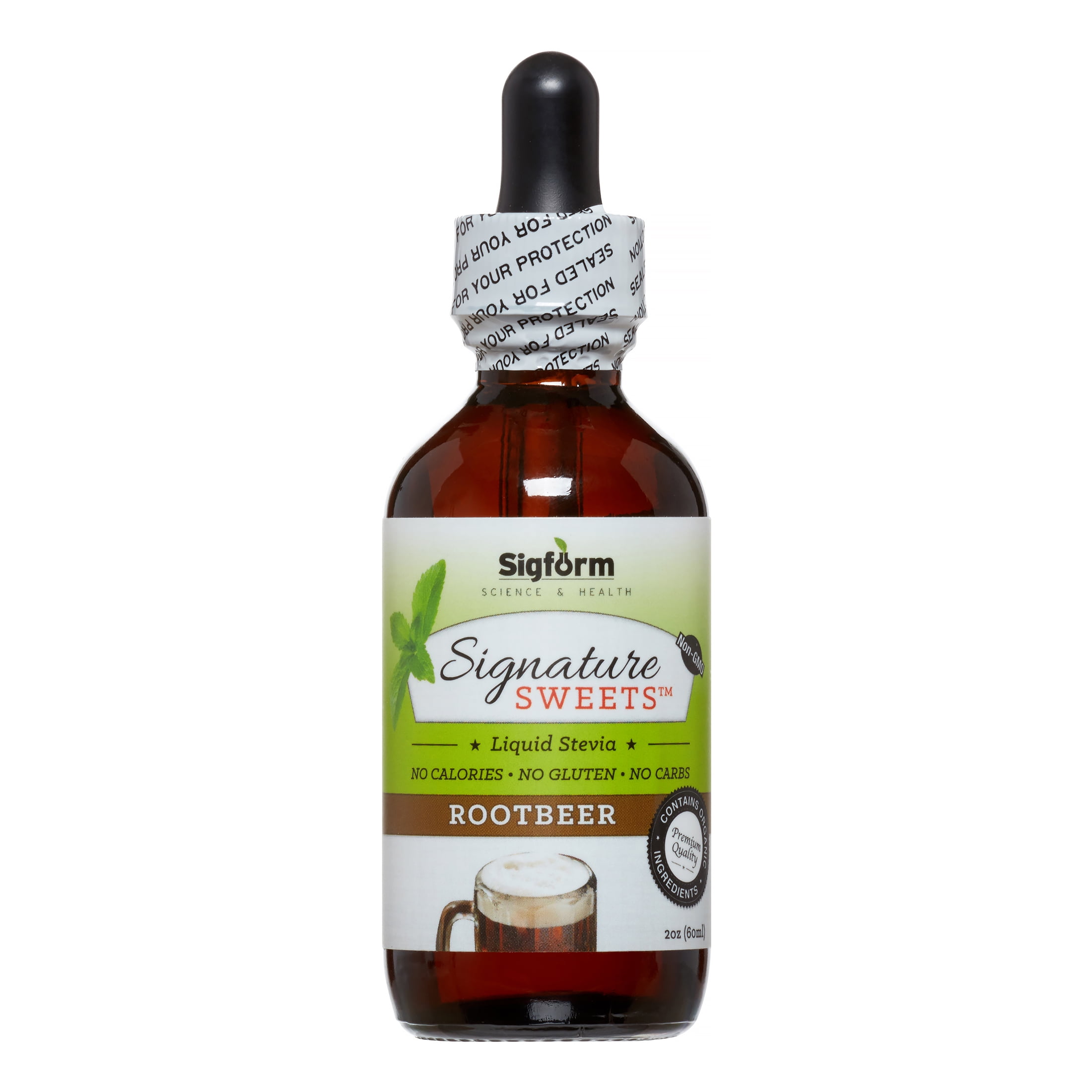 Sigform Stevia Drops, Root Beer, 2 Oz