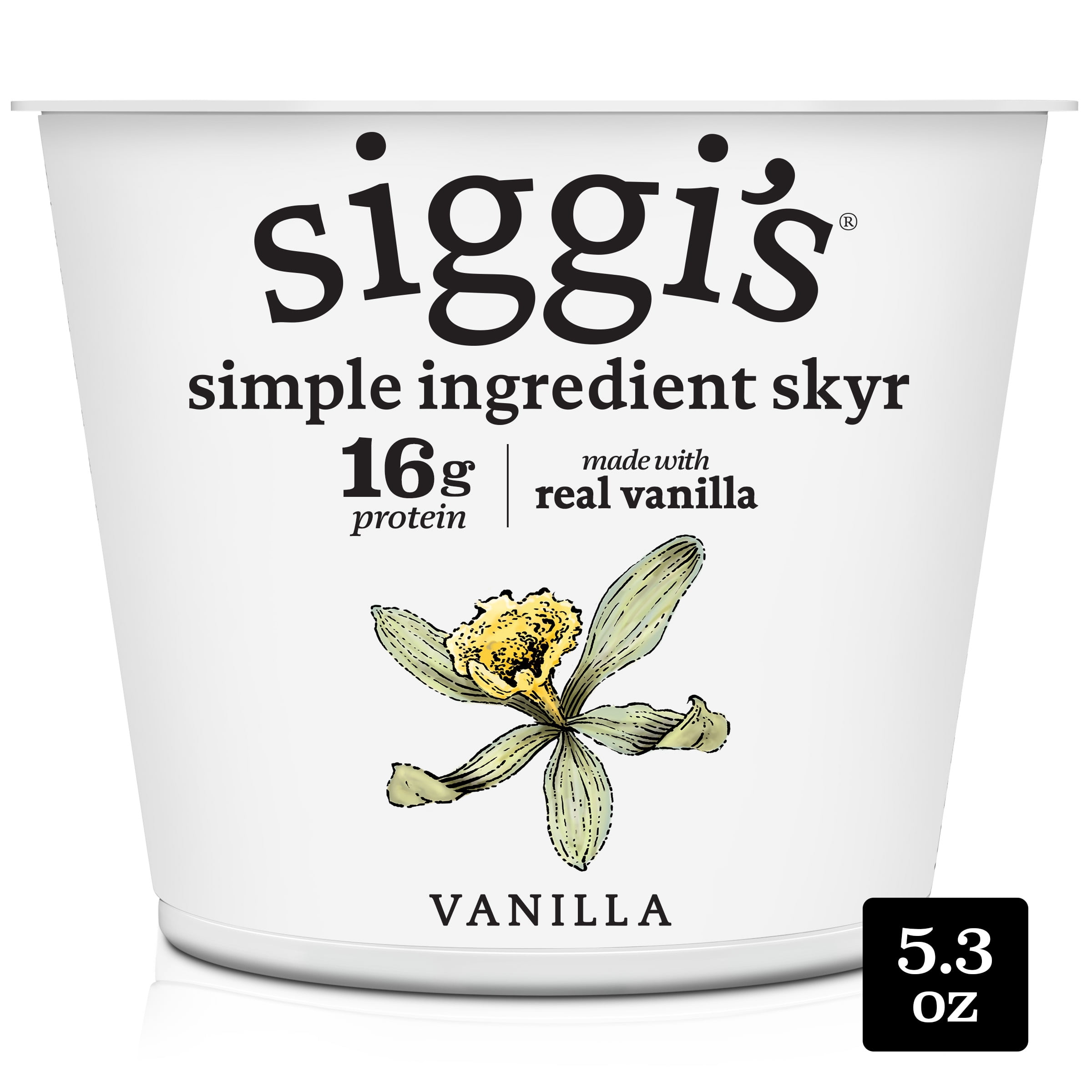 Siggi's Icelandic Skyr Nonfat Yogurt, Vanilla, 5.3 oz
