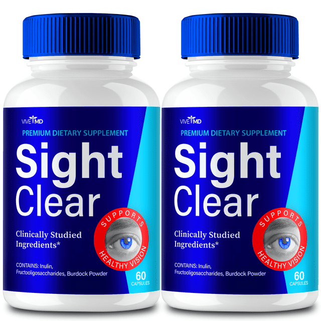 Sight Clear 20/20 Vision Vitamins - Official Formula - Sight Clear Eye Supplement, Sight Clear Vision Support Capsules - Sight Clear Pills Maximum Strength Formula, Sight Clear Reviews (2 Pack)