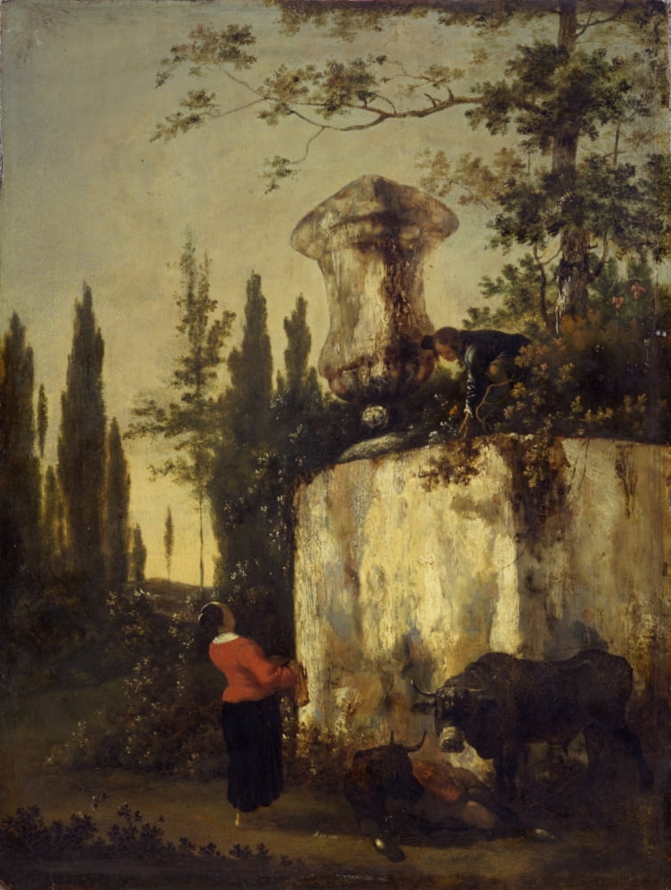 Sight From A Garden Canvas Art - (18 x 24)