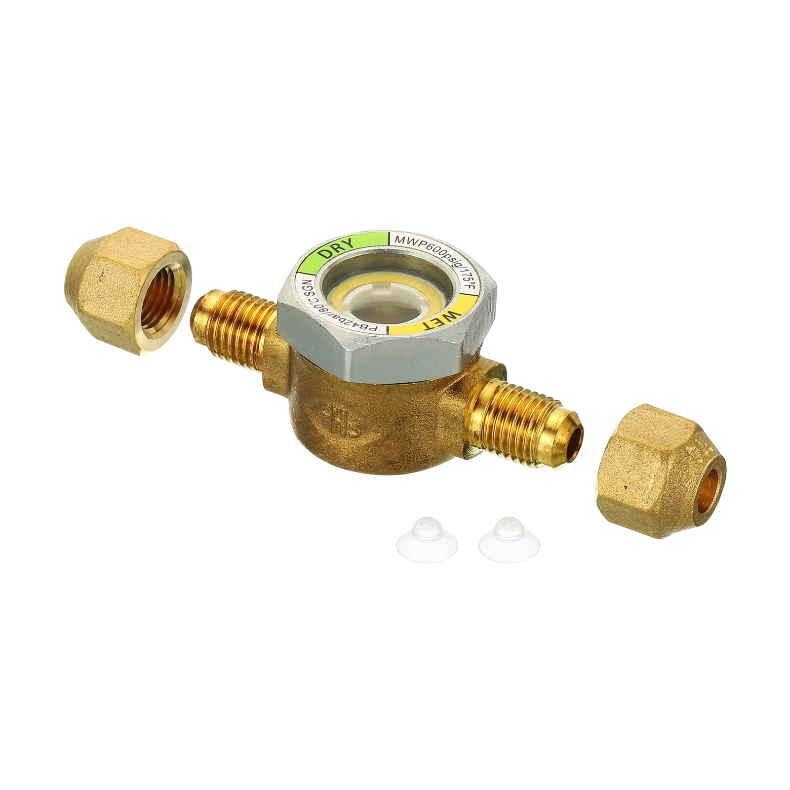 Sight Glass 1/4 x 1/4 SAE Universal Liquid Moisture Indicator for Air