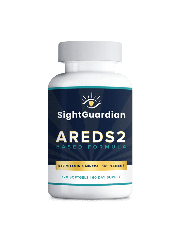 AREDS2-Based Eye Health Supplement with Lutein, Zeaxanthin, Vitamins C & E, Zinc & Copper, 120 Softgels, 60-Day Supply