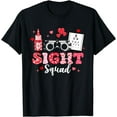 thumbnail image 1 of Sight Squad Eye Test Glasses Leopard Optician Valentines Day T-Shirt, 1 of 4