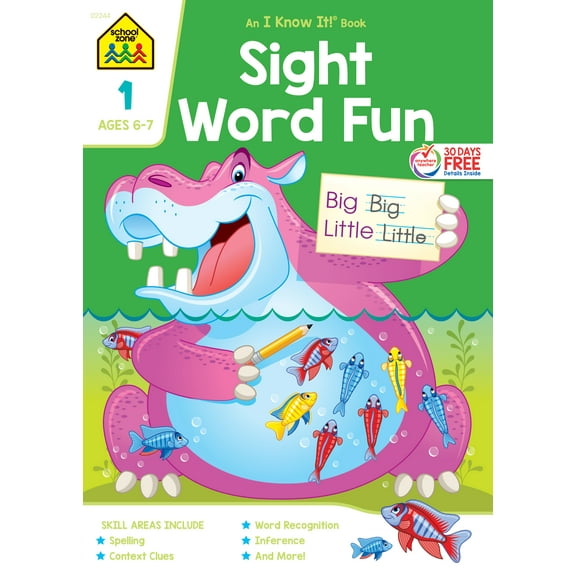 School Zone Sight Word Fun Workbook