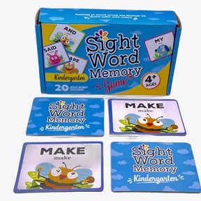 Sight Word Matching Memory Game Kindergarten