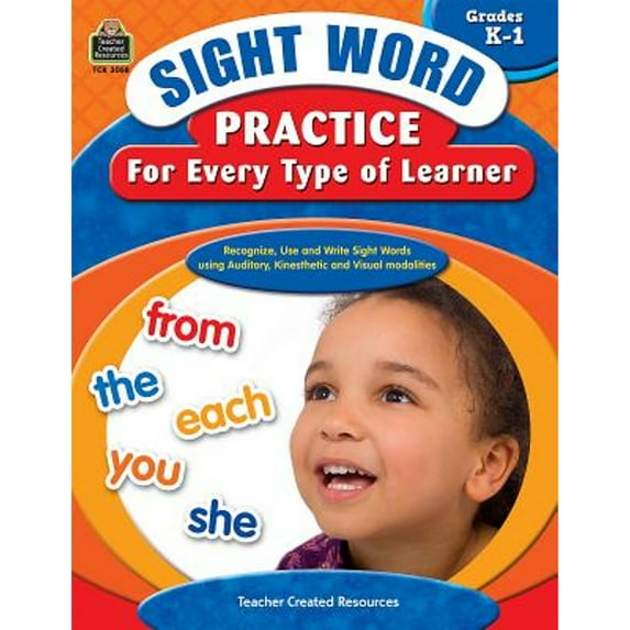 Pre-Owned Sight Word Practice for Every Type of Learner Grades K-1 (Paperback 9781420630589) by Ruth Foster