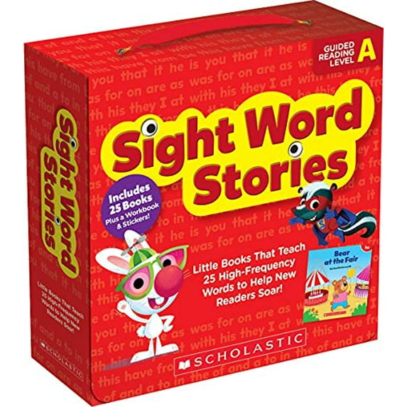 Pre-Owned Sight Word Stories: Guided Reading Level a: Fun Books That Teach 25 Sight Words to Help New Readers Soar (Misc.) 1338740571 9781338740578