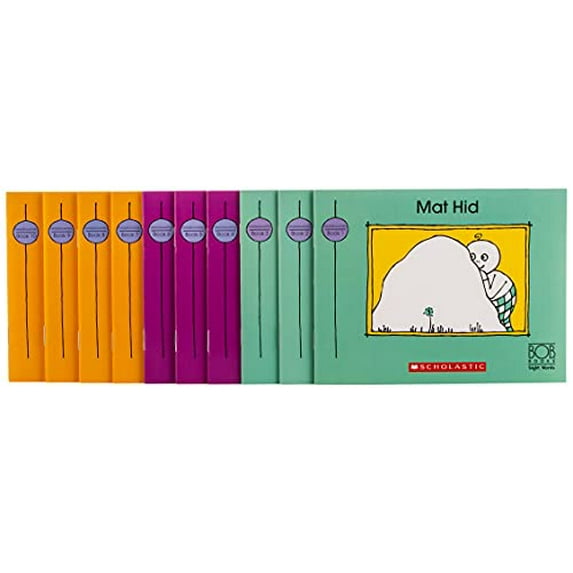 Pre-Owned Bob Books - Sight Words Kindergarten Box Set Phonics, Ages 4 and Up, Kindergarten, Flashcards (Stage 2: Emerging Reader) (Paperback) 0545019230 9780545019231