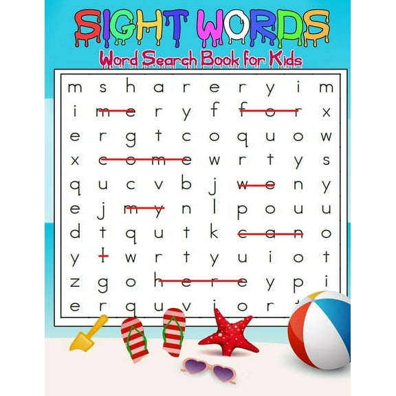 Sight Words Word Search Book for Kids: High Frequency Words Activity Book for Raising Confident Readers (8,5 x 11 inches ): Sight Words Word Search Bo