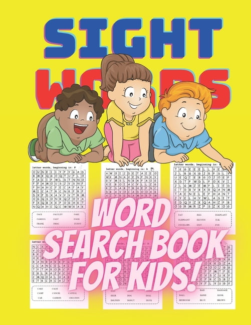Sight Words Word Search Book for Kids: puzzle books for kids ages 9-12word search puzzles large printsearch word puzzle books for adults (Paperback)(Large Print)