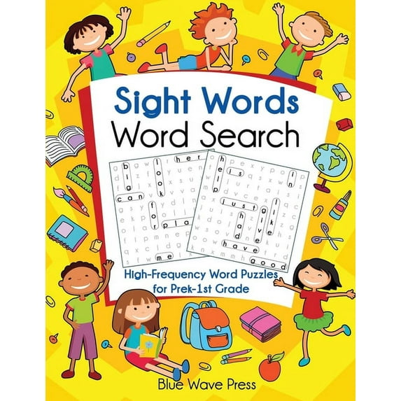 Sight Words Word Search: High-Frequency Word Puzzles for Prek-1st Grade, (Paperback)