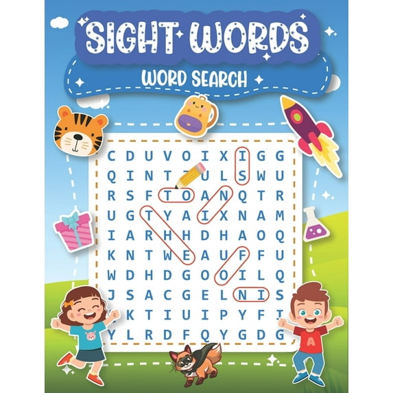 Sight Words Word Search: for Kids High Frequency - 100 Word Search Puzzles for Kids - Large Size "8.5x11"