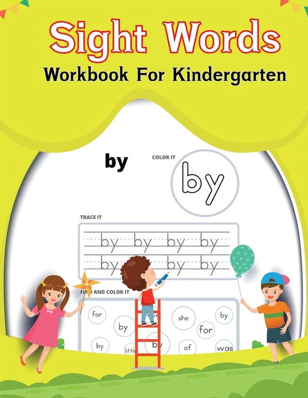Sight Words Workbook For Kindergarten : Learn to Trace, Read ...