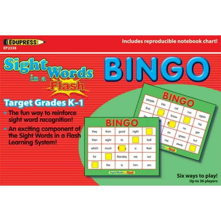 Sight Words in a Flash Bingo Grades K-1