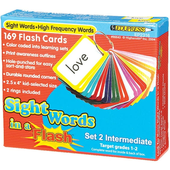 Sight Words in a Flash Cards Grades 1-2 [TCR62316]