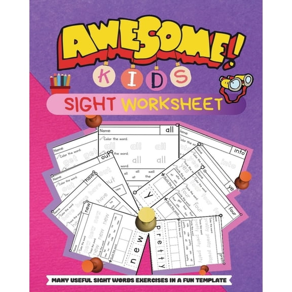 Sight Worksheet for Kids: baby books best sellers sight words 1st grade sight word worksheets, (Paperback)