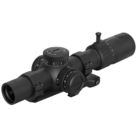 Sightmark Presidio 1-10x26mm Riflescope, 1.34" Tube, Second Focal Plane, CRED10 Fiber Reticle, Black, Shockproof, Fogproof, Waterproof (SM13144CRE)