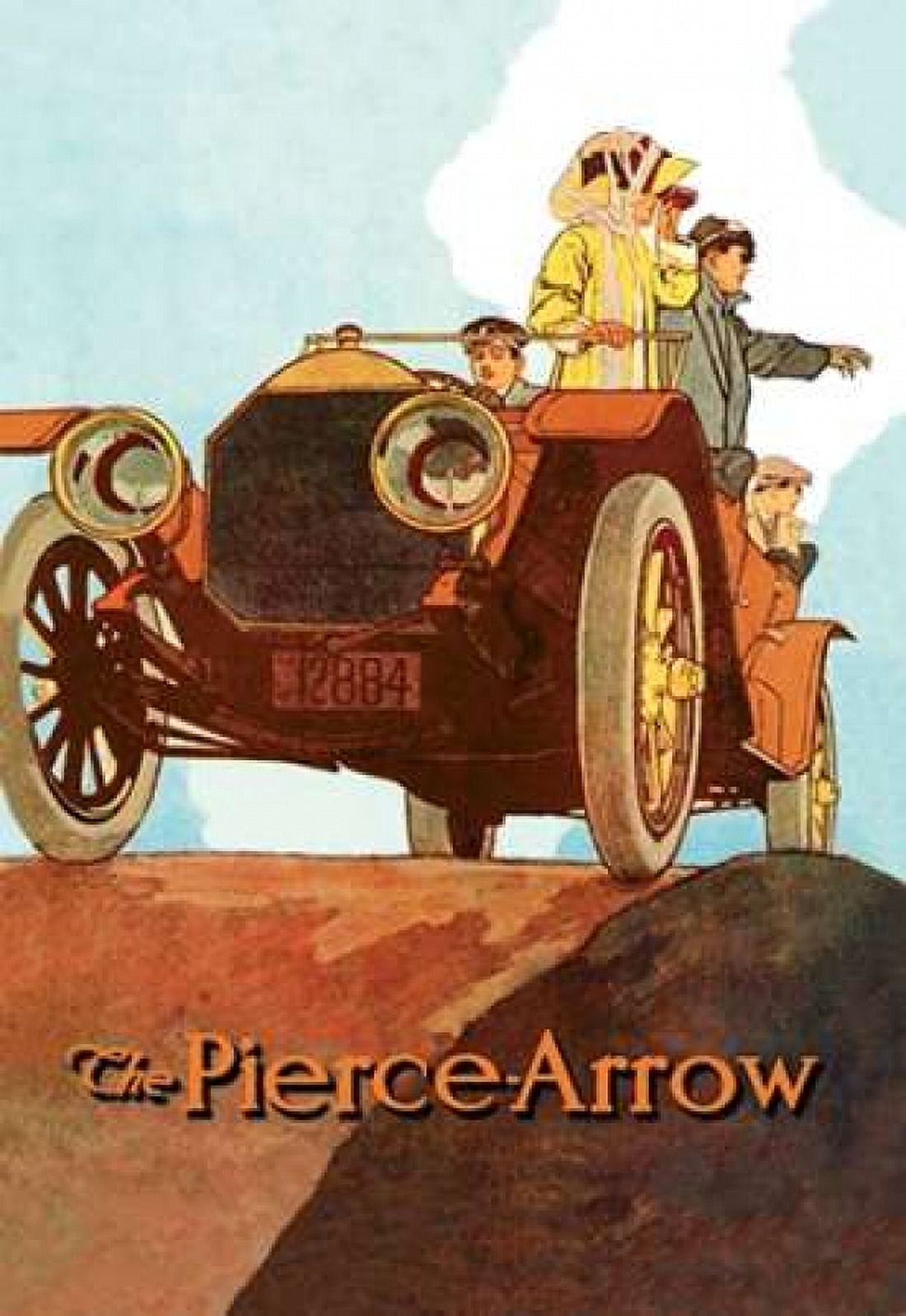Sightseeing from the Pierce-Arrow Canvas Art - Unknown (12 x 18)