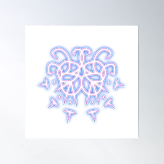 Sigil To Help Open And Develop Psychic Awareness Poster Wall Art, Modern Wall Decor For Living Room Bedroom, 16x16 UNFRAMED