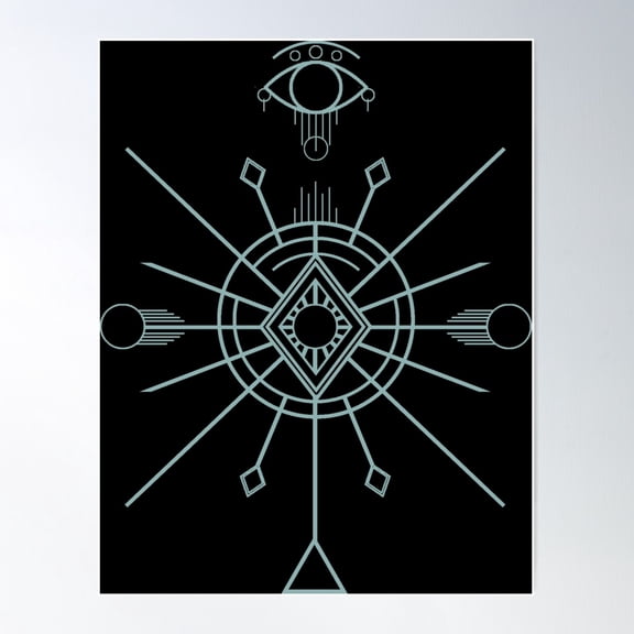 Sigil Watcher Egregore Poster Wall Art, Modern Wall Decor For Living Room Bedroom, 8x12 UNFRAMED