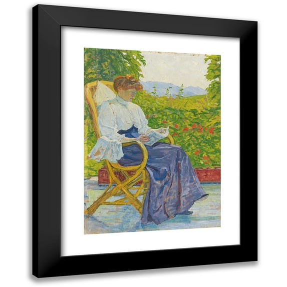 Sigismund Righini 11x14 Black Modern Framed Museum Art Print Titled - In the Shadow (1908)
