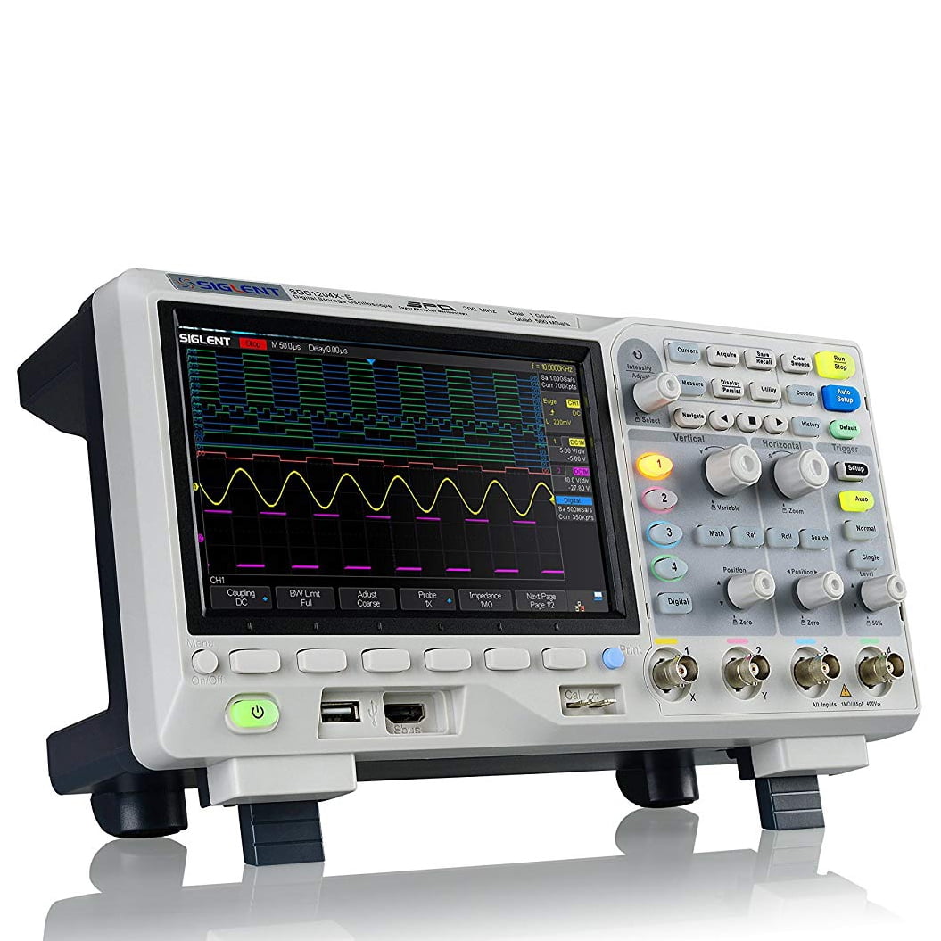 Siglent Technologies SDS1104X-E 100Mhz Digital Oscilloscope 4 channels Standard Decoder, Grey