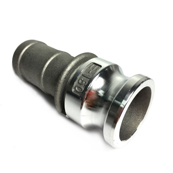 Sigma 1-1/2" 1.5" 150E Aluminum Type E Camlock Fitting Male Adapter X Hose Barb