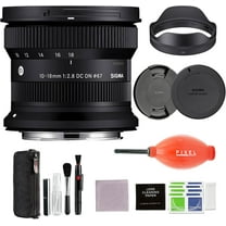 Sigma 10-18mm f/2.8 DC DN Contemporary Lens (Canon RF-S) with Pixel Advance Accessories and Travel Bundle | 207972 | Sigma 10-18mm f/2.8 canon