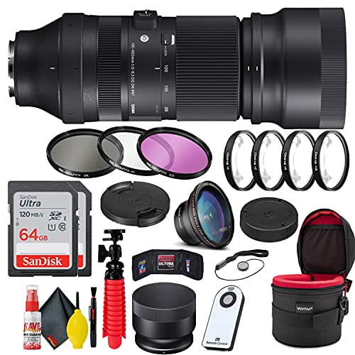 Sigma 100-400mm f/5-6.3 DG DN OS Contemporary Lens for Sony E + Accessories